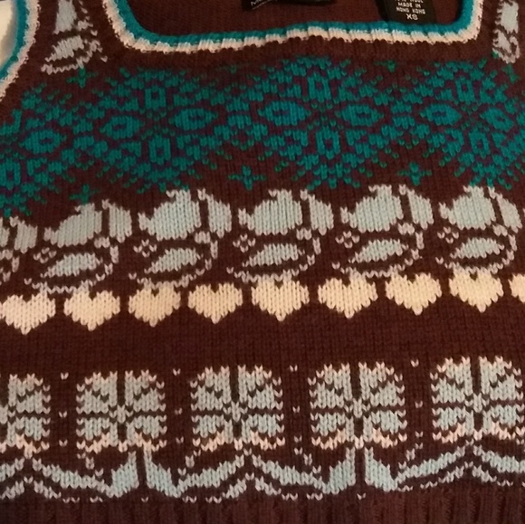 Moda International Cropped Multi Color Sweater - Picture 7 of 8